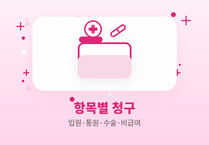 항목별 실비 청구 - 입원 통원 수술 비급여